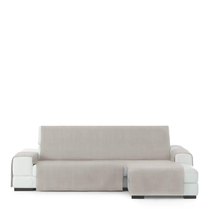 Funda para chaise longue de brazo corto derecho Eysa LEVANTE Beige Lino 100 x 110 x 240 cm Funda para chaise longue de brazo corto derecho Eysa LEVANTE Beige Lino 100 x 110 x 240 cm