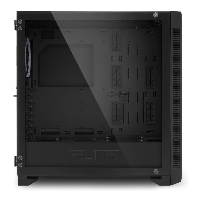 Sharkoon CA200G Torre Midi ATX E-ATX Negro con Cristal Puertas Frontales USB Tipo C