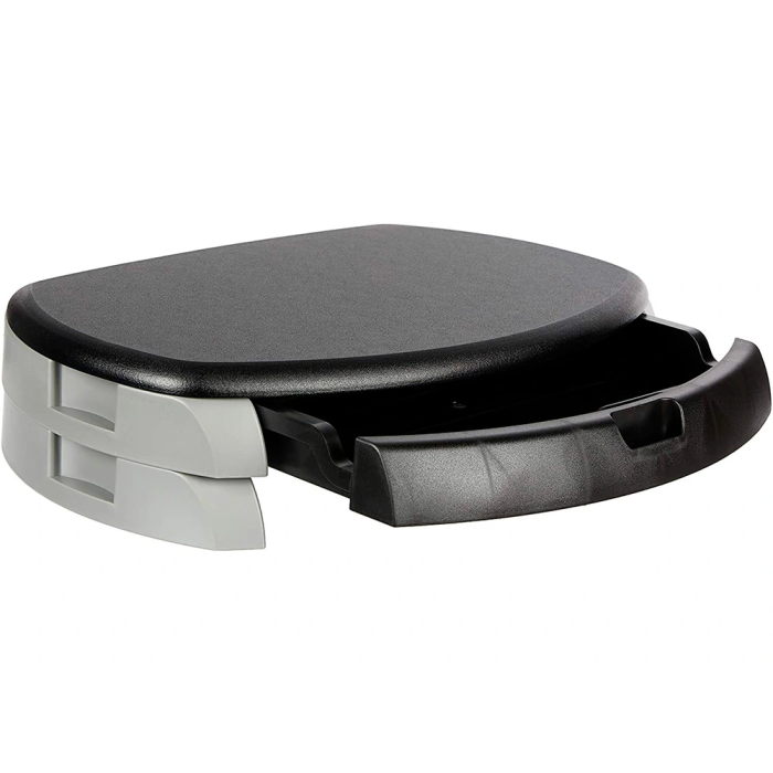 Q-connect Soporte para Monitor con Cajón para LCD hasta 20" y CRT, Compartimentos, Espacio para Teclado 3