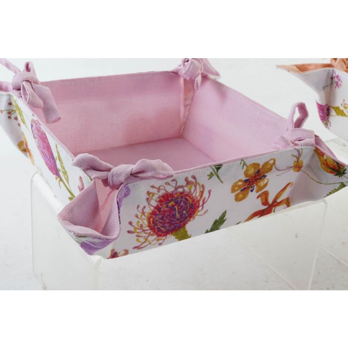 DKD Home Decor Cesta Shabby de Algodón Multicolor 34x8x34 cm - Set de 6 Unidades Surtido Aleatorio Colección Bloom 1 DKD Home Decor Cesta Shabby de Algodón Multicolor 34x8x34 cm - Set de 6 Unidades Surtido Aleatorio Colección Bloom 1