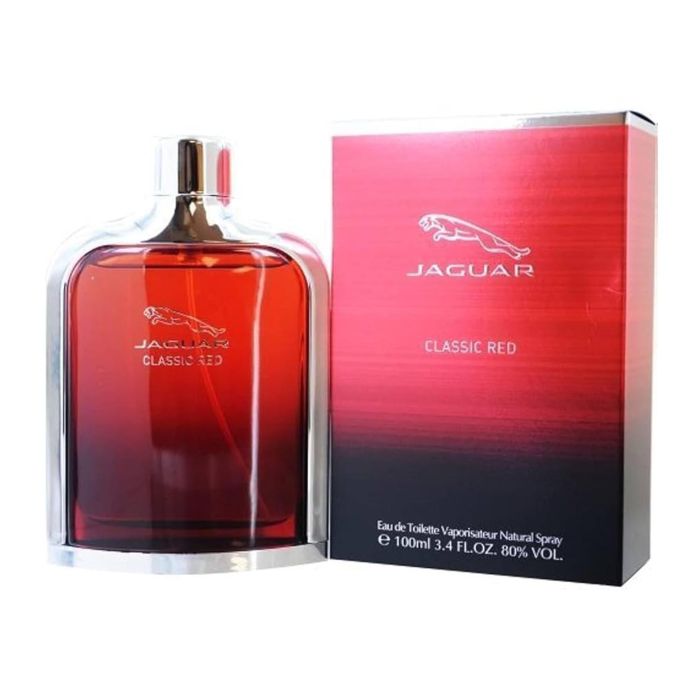 Jaguar Classic Red Eau de Toilette para Hombre Vaporizador Amaderado Aromático 100 ml