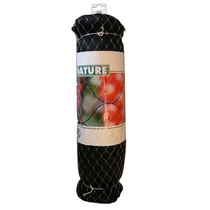 Nature NAT8711338304075 Malla Red Antipájaros para Protección de Cultivos 10x10m Negra 3