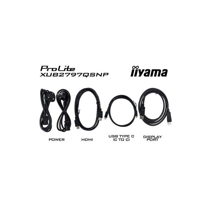 Monitor Iiyama Prolite Xub2797Qsnp 27" Qhd 1440P - Ips, 100Hz, 1Ms, Speakers, Dp 13