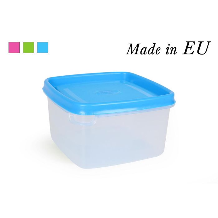 Fiambrera Cuadrada 0.5L Colores - Inde (12 Unidades)