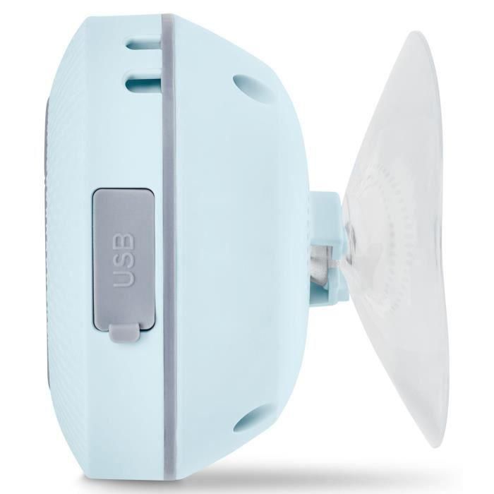 Medion MED4061275227659 Radio de Ducha FM Bluetooth IPX6 con Soporte de Ventosa – Azul 3