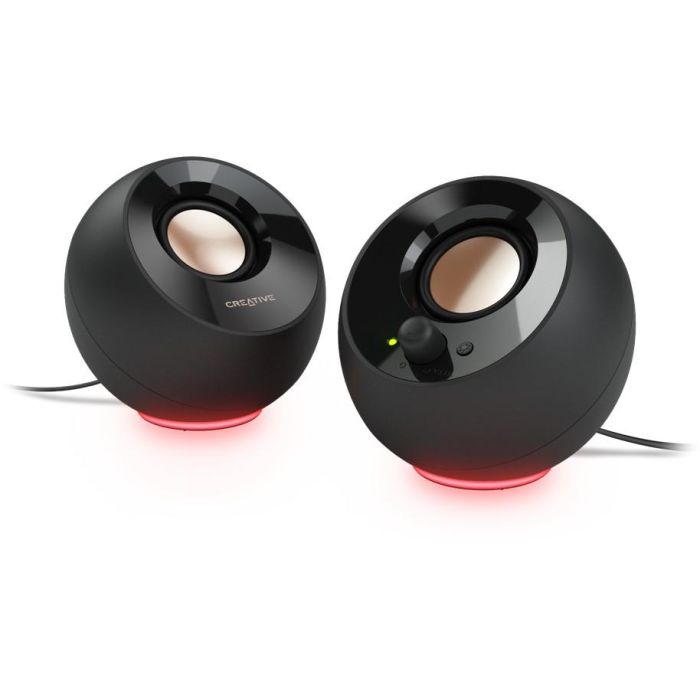 Creative Lautsprecher Pebble SE RGB Stereo. schwarz 3