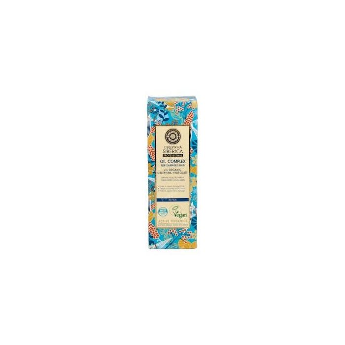 NATURA SIBERICA Oblepikha Aceite Capilar para Cabello Dañado 50ml - Protección Térmica, Suavidad y Brillo Intenso
