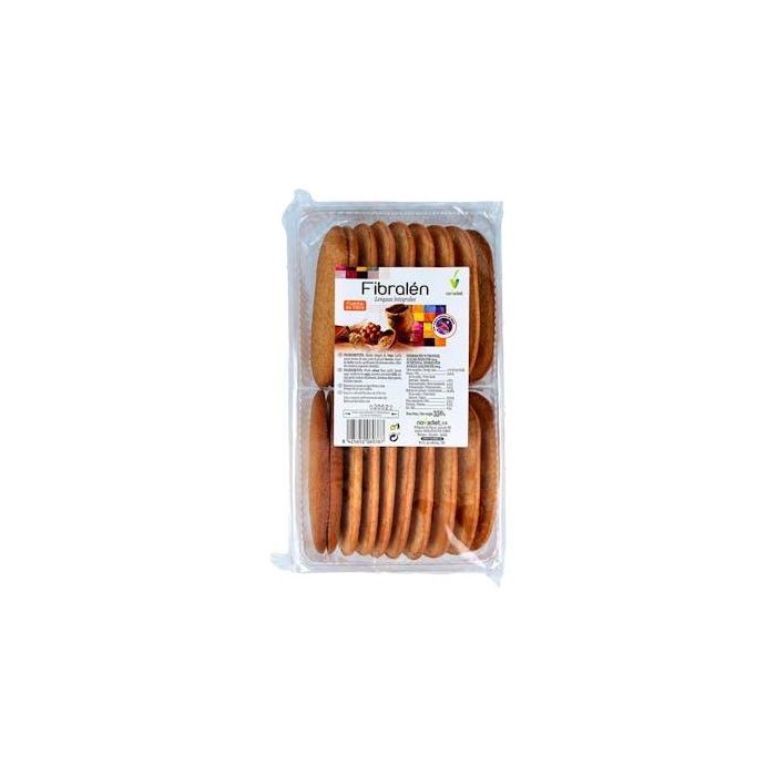 Fibralen Lenguas Integrales con Harina de Trigo, Galletas Ricas en Fibra de Novadiet 350g