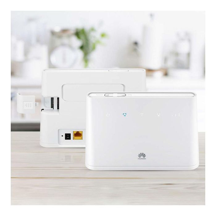 Huawei B311-221 Router WiFi 4G LTE Blanco para Internet Móvil de Alta Velocidad, 150 Mbps