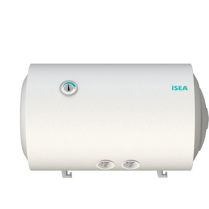 ISEA Swing Calentador de agua eléctrico 50 litros - Resistencia de cobre por inmersión en caliente - Ánodo de magnesio - Horizontal ISEA Swing Calentador de agua eléctrico 50 litros - Resistencia de cobre por inmersión en caliente - Ánodo de magnesio - Horizontal