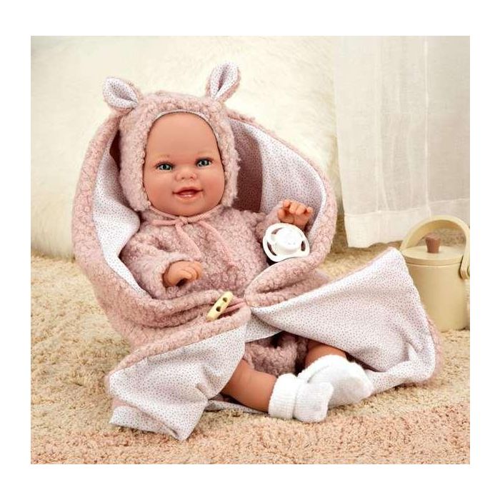 Muñeca elegance babyto rosa con manta (muñeca de peso) 35 cm cuerpo blando 6 Muñeca elegance babyto rosa con manta (muñeca de peso) 35 cm cuerpo blando 6