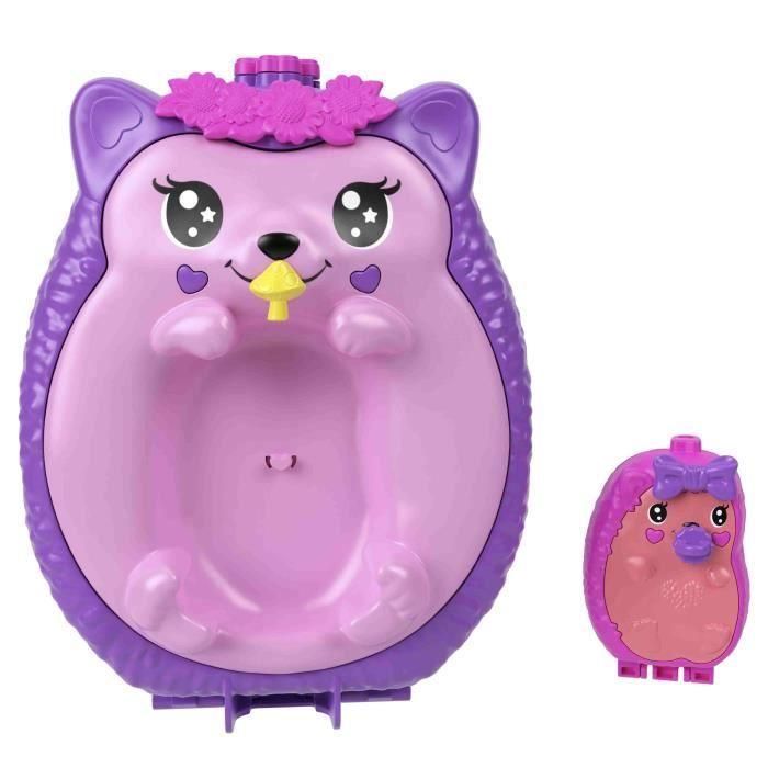 Cofre-Bolso Mamá Erizo Y Bebé Polly Pocket Jbj91 Mattel 5