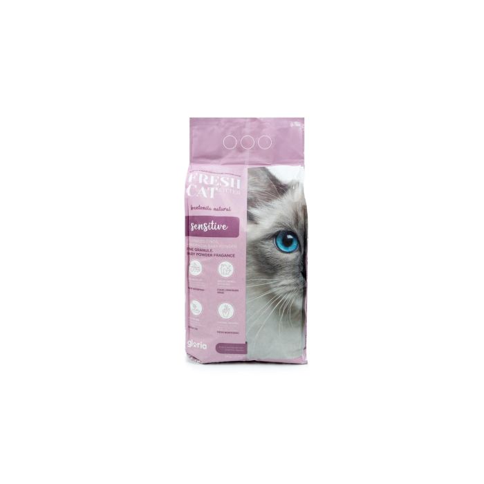 Fresh Cat Litter Arena Aglomerante Bentonita Natural Premium Sensitive Talco Gránulos Finos Sin Polvo Larga Duración 5 kg - 5.8L 1 Fresh Cat Litter Arena Aglomerante Bentonita Natural Premium Sensitive Talco Gránulos Finos Sin Polvo Larga Duración 5 kg - 5.8L 1