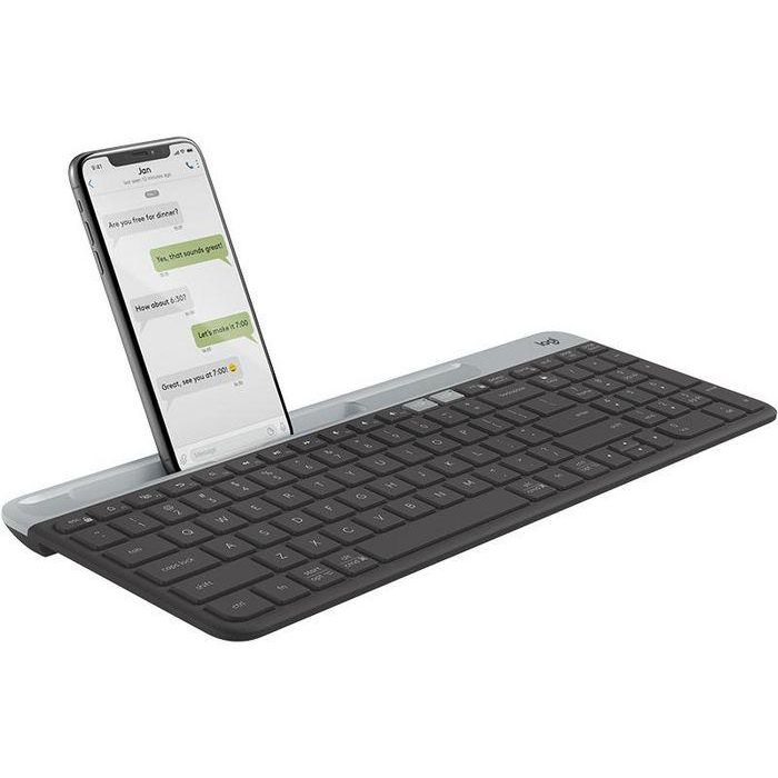 Logitech Teclado Inalámbrico Multi-Dispositivo Slim K580 para Ordenador, Tablet y Smartphone 2