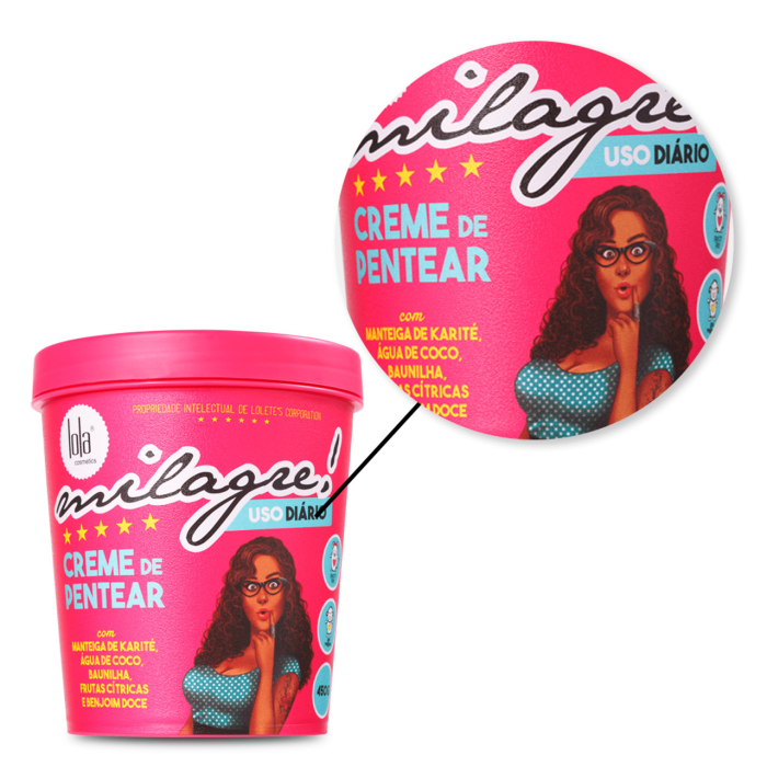 Milagre - Creme De Pentear 450 gr Lola Cosmetics