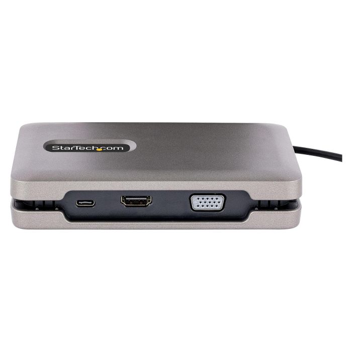 StarTech Adaptador Multipuertos USB-C con HDMI 2.0 4K, VGA, Doble Monitor, 100W PD, Hub MST, Gris 5