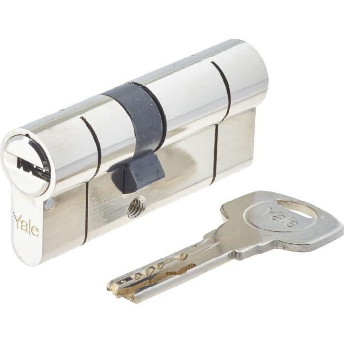 Cilindro de cierre desmontable YALE - Para puerta de entrada / exterior - 10 pines - 5 llaves - 30 x 40 mm 1 Cilindro de cierre desmontable YALE - Para puerta de entrada / exterior - 10 pines - 5 llaves - 30 x 40 mm 1