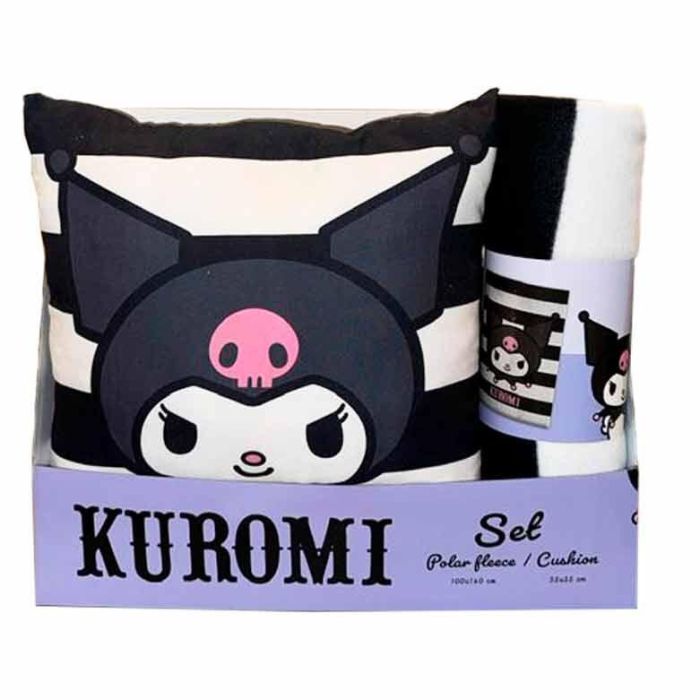 Set manta polar + cojin Kuromi Hello Kitty 0 Set manta polar + cojin Kuromi Hello Kitty 0