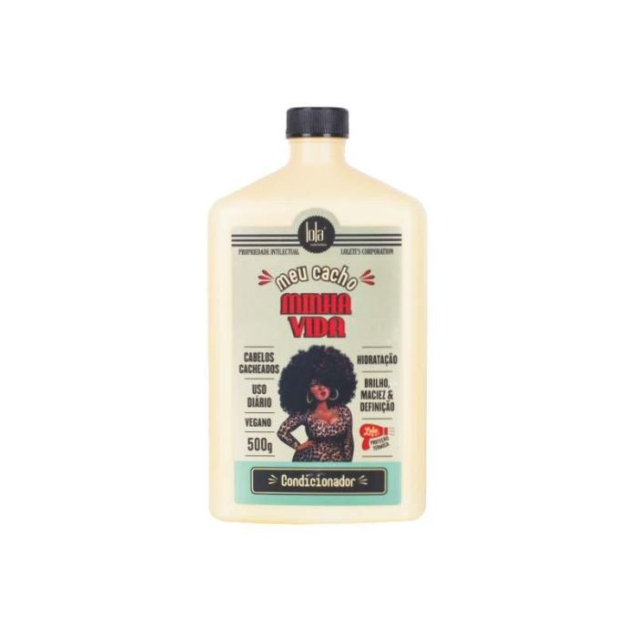 Lola Cosmetics Meu Cacho Minha Vida - Acondicionador reparador y nutritivo para cabello rizado y encrespado 500g