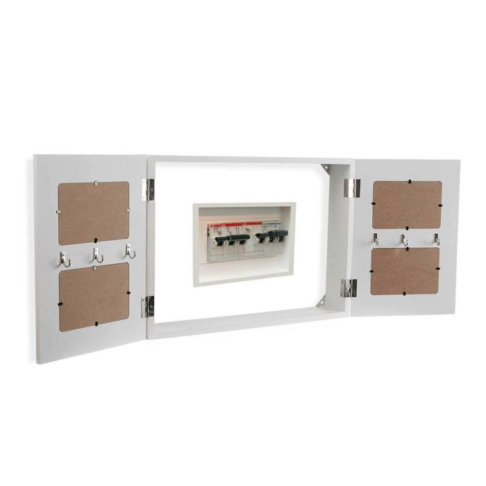 Cubrecontador Caja Llaves Negra Versa 8.5x33x46 cm Madera Minimal (2 Unidades) 3 Cubrecontador Caja Llaves Negra Versa 8.5x33x46 cm Madera Minimal (2 Unidades) 3