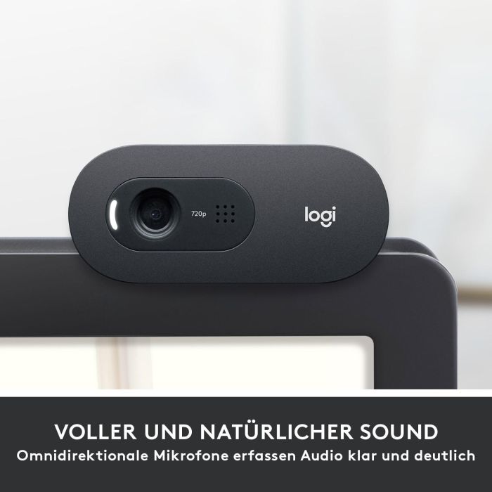 Logitech C505 Webcam HD 720p Micrófono Reducción Ruido, Corrección Luz Auto, Campo Visión 60°, Cable USB-A Largo 5 Logitech C505 Webcam HD 720p Micrófono Reducción Ruido, Corrección Luz Auto, Campo Visión 60°, Cable USB-A Largo 5