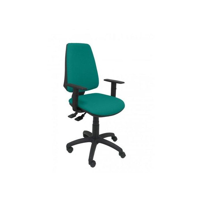 Silla Piqueras Y Crespo Elche S Brazos Regulables Mecanismo Sincro De Doble Maneta Gran Confortabilidad Regulable En Altura Ruedas De Nylon Asiento Y Respaldo Tapizado Bali Verde Turquesa