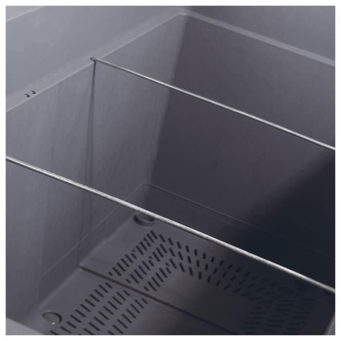 Deroma 9HP1ZSZ217 Jardinera Muret Cosmo con reserva de agua, ruedas, gris ceniza, 78 cm 2