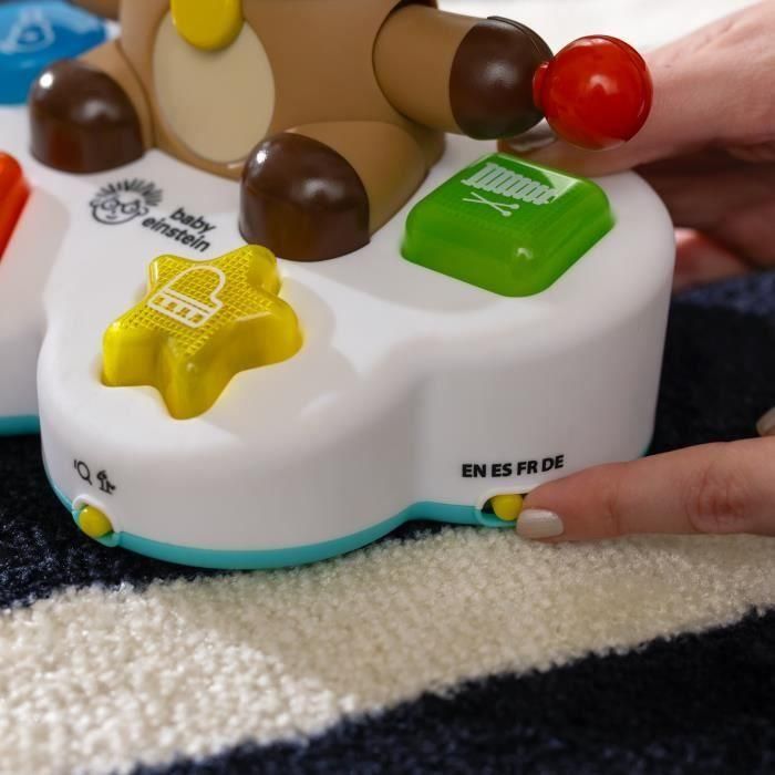Baby Einstein Tambor Musical Multisensorial Interactivo con Música, Luces y Colores. Juguete Educativo Multilingüe 4 Idiomas para Desarrollo Motor 5