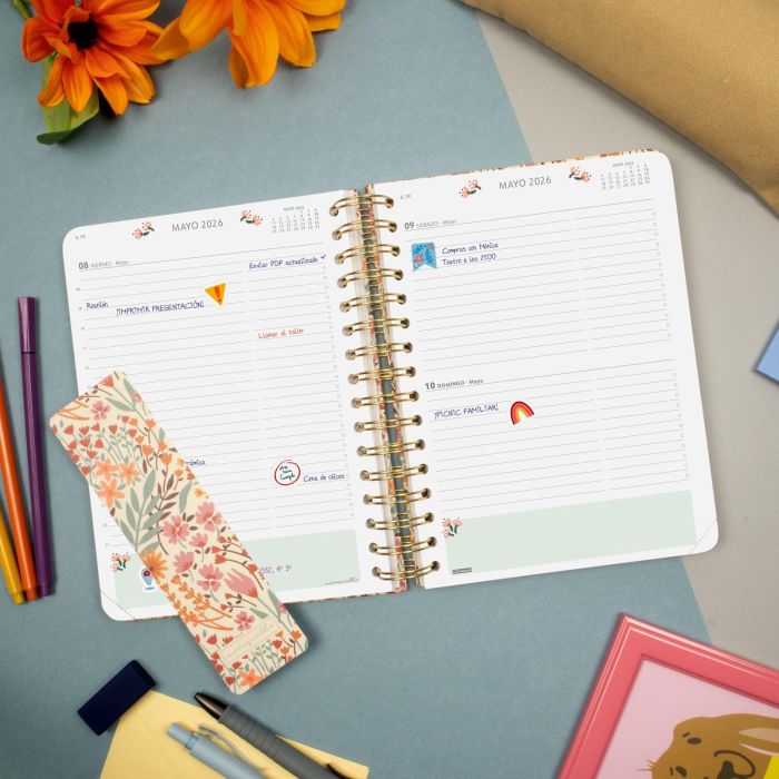 Agenda 2026 Moniquilla E10 155X212Mm Dia Pagina Espiga Finocam 770110226 2