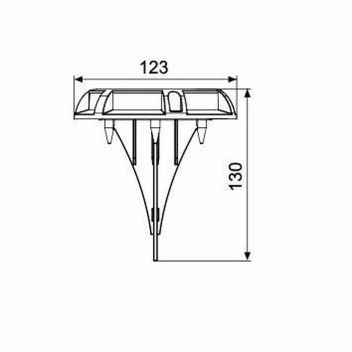 Foco Solar Galix Suelo Aluminio 1 Foco Solar Galix Suelo Aluminio 1