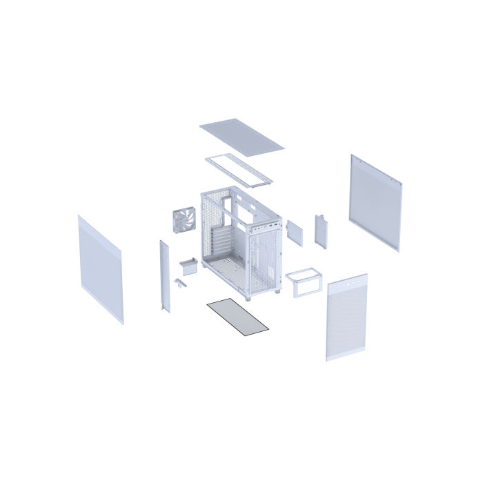 Asus Torre ATX ASUS PRIME AP303 Mesh Midi Tower Blanco 13