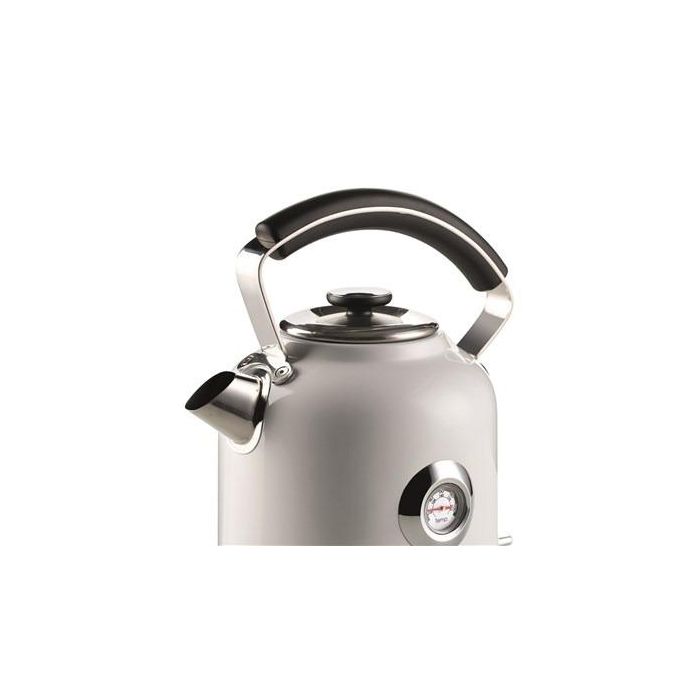 Ariete Hervidor Eléctrico Moderna 2854/01 Blanco 1.7 Litros Acero Inoxidable con Termómetro Apagado Automático 1