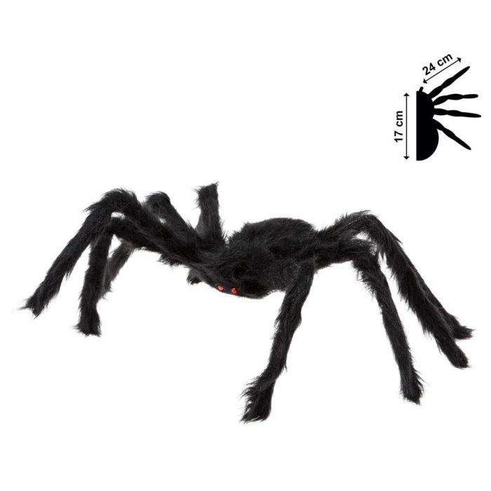 Araña Halloween Negra 17*50 cm Decoración de Casa