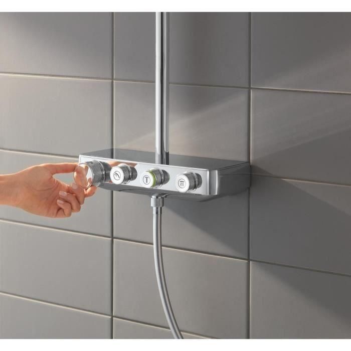 Panel de ducha GROHE con mezclador termostático Euphoria SmartControl 310 Cube Duo 26508000 2