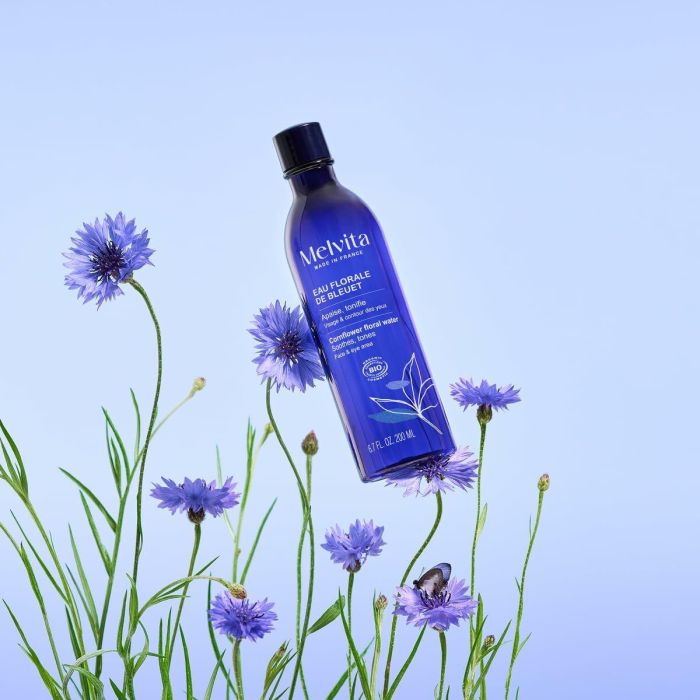Melvita Agua Floral de Aciano Bio 200ml - Tónico Facial Descongestionante y Calmante para Contorno de Ojos Cansados y Desmaquillar 5