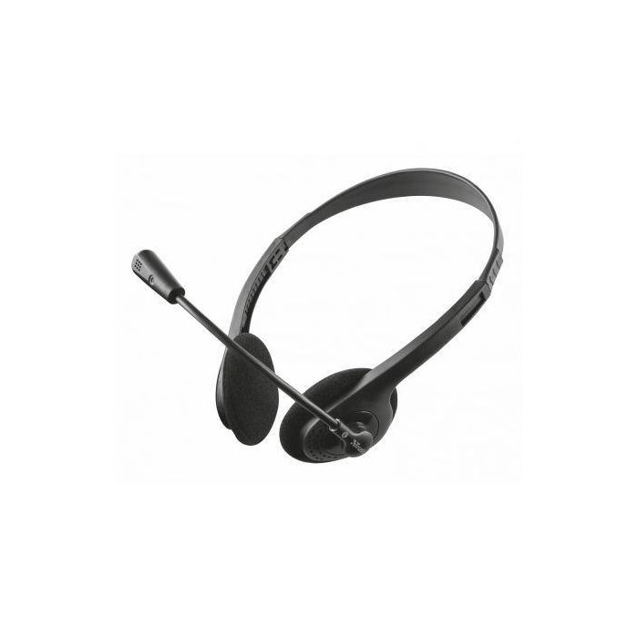 Trust Auriculares Primo Estéreo Jack 3.5 mm Con Micrófono Control Volumen Ajustable Negro Trust Auriculares Primo Estéreo Jack 3.5 mm Con Micrófono Control Volumen Ajustable Negro
