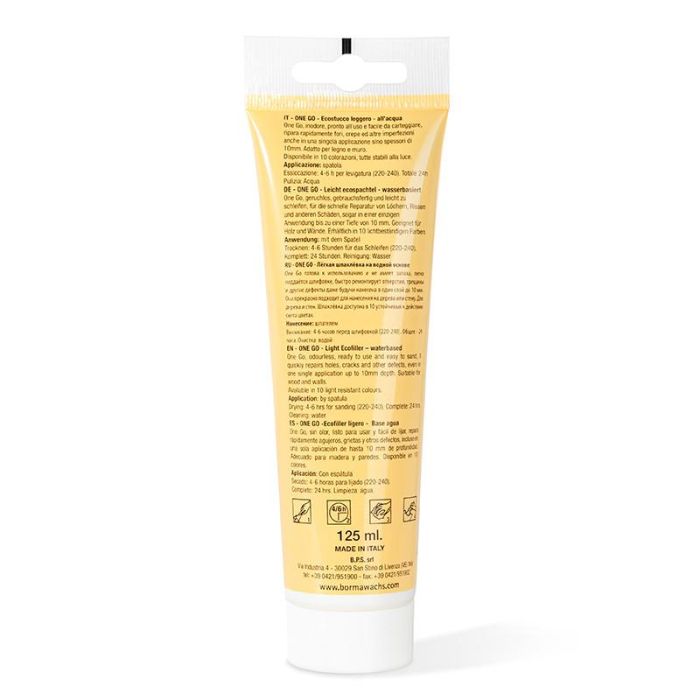Duver Tubo Masilla One-Go! Blanco 250g para Madera y Pared, Reparación Rápida de Grietas y Agujeros 1 Duver Tubo Masilla One-Go! Blanco 250g para Madera y Pared, Reparación Rápida de Grietas y Agujeros 1