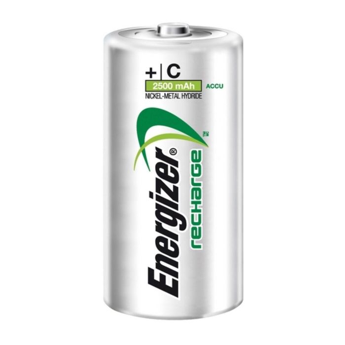 Energizer ENE300321800 Pila Recargable Power Plus 2500 mAh HR14 / C Blister 2 Unidades. Fabricada con 4% material reciclado. Larga duración. 2 Energizer ENE300321800 Pila Recargable Power Plus 2500 mAh HR14 / C Blister 2 Unidades. Fabricada con 4% material reciclado. Larga duración. 2