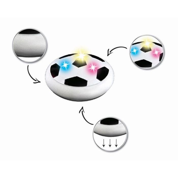 Lexibook AeroFoot Disco de fútbol flotante de espuma luminoso con 2 porterías, 1 balón y bomba recargable, para jugar en la oscuridad 2