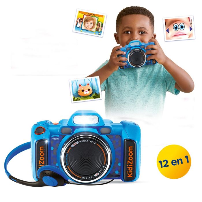 V-Tech Cámara Infantil Kidizoom Duo Fx Azul 80-519922 para Niños con Fotos, Vídeos y Juegos 5