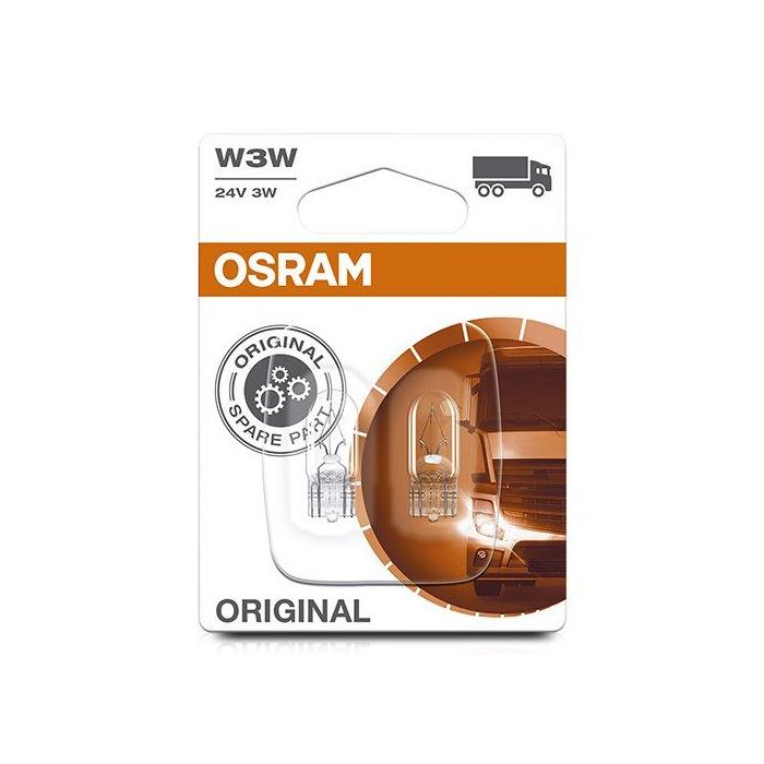 Osram OS2841-02B Bombilla para Coche 24V 3W W2.1x9.5d W3W Luz de Posición, Freno, Interior y Matrícula - Calidad OEM
