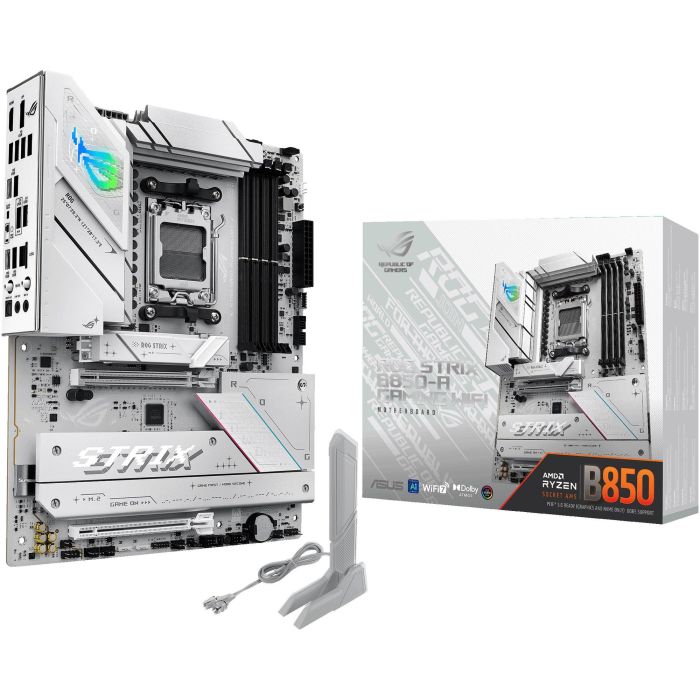 ASUS ROG STRIX B850-A Gaming WiFi - Placa Base AM5 AMD B850 DDR5 Wi-Fi 7 Bluetooth 5.4 ATX para Ryzen 7000/8000/9000 Series