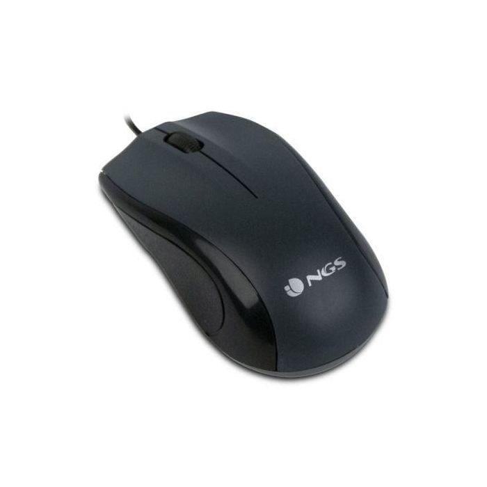 Ngs Wired Mist Ratón Óptico con Cable USB 1000 DPI Ambidiestro 3 Botones Negro 3 Ngs Wired Mist Ratón Óptico con Cable USB 1000 DPI Ambidiestro 3 Botones Negro 3