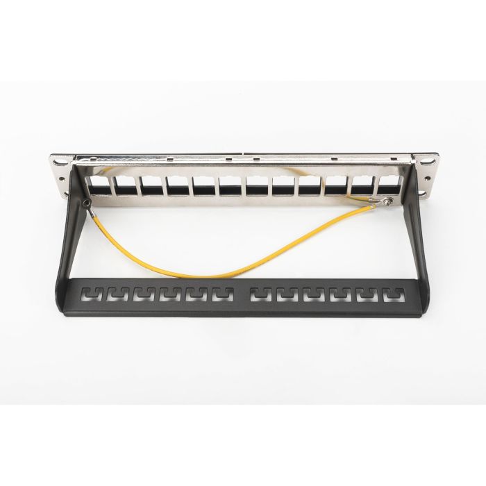 DIGITUS Patchpanel 1HE 12-Port Modular schw. 1