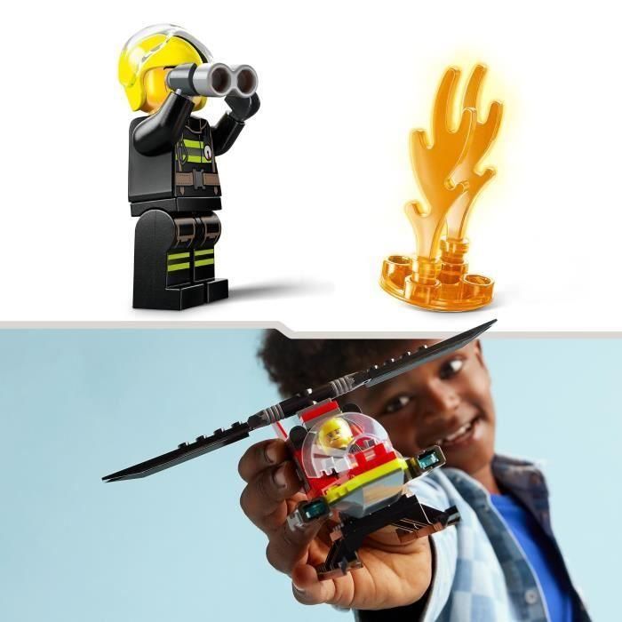 Juego de construccion helicóptero de rescate de bomberos lego city 3 Juego de construccion helicóptero de rescate de bomberos lego city 3