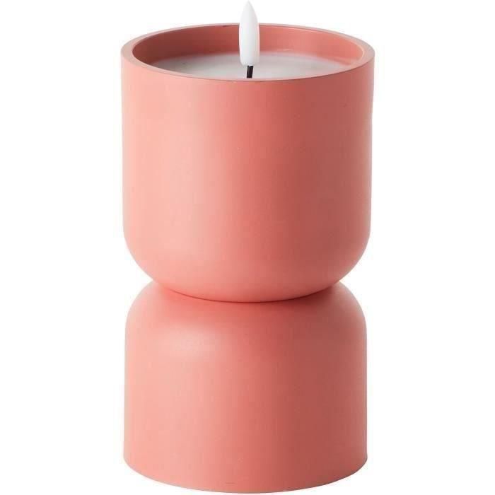 Lámpara de mesa para exterior - BRILLIANT - LOVERE - Forma de vela - Plástico - 3 W - Terracota Lámpara de mesa para exterior - BRILLIANT - LOVERE - Forma de vela - Plástico - 3 W - Terracota