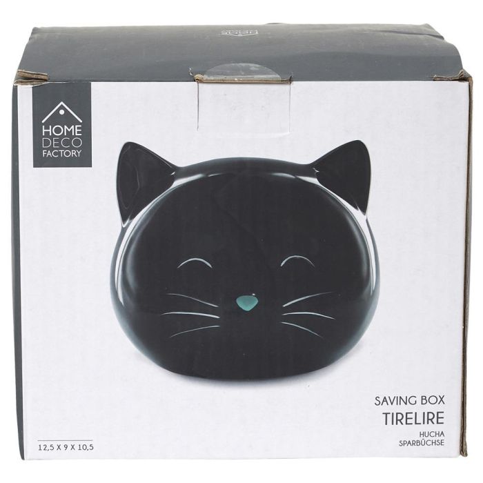 Hucha Gato Home Deco Factory 13,6x12x12 cm 1 Hucha Gato Home Deco Factory 13,6x12x12 cm 1