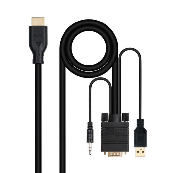 Cable VGA NANOCABLE 10.15.4612 1,8 m Negro 7