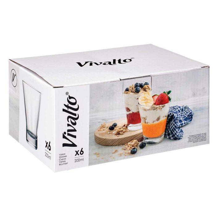 Vaso Conico Con Base 200Ml Vivalto 8X9CM (24 Unidades) 2 Vaso Conico Con Base 200Ml Vivalto 8X9CM (24 Unidades) 2