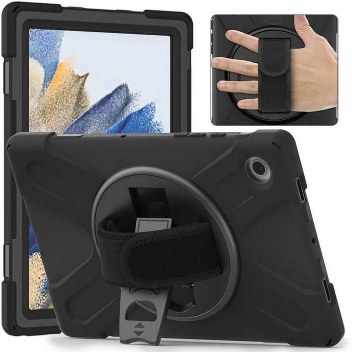 eSTUFF Funda Defender Cuerpo Completo para Samsung Galaxy A8 10.5 con Protector de Pantalla Integrado y Soporte 360° - Negro